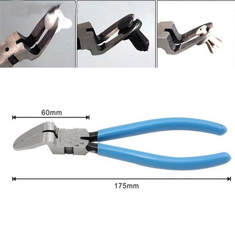 Горячая Распродажа Универсальный 1шт диагональный плоскогубцы для обшивки автомобиля заклепки крепеж для обшивки клипс резак съемник инструмент