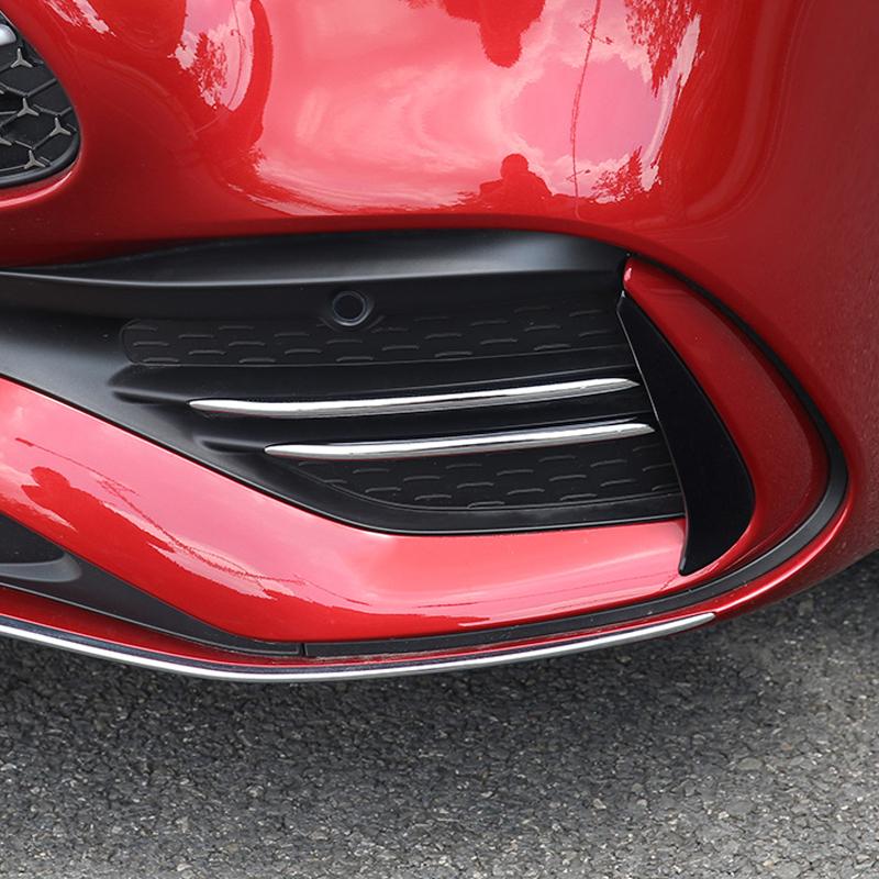Front Rear Fog Light Lamp Cover Eyebrow Eyelid Garnish Trim For Mercedes Benz C Class W206 C200 C260 C300 AMG