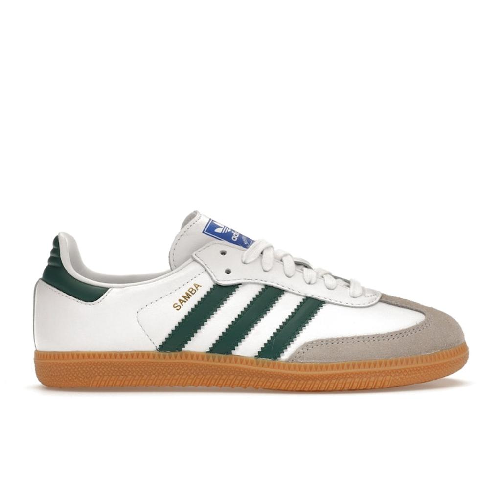 Adidas Samba OG White Collegiate Green Gum Unisex Sneakers Cloud-White IE3437
