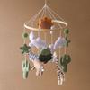 Baby Crib Mobile Clouds Animals Leaf Plush Crib Mobile Handmade Felt