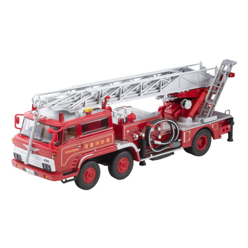 TOMYTEC Tomica Limited Vintage Neo LV-N24c Hino TC343 Ladder Fire Truck Owase Fire Station Completed Model