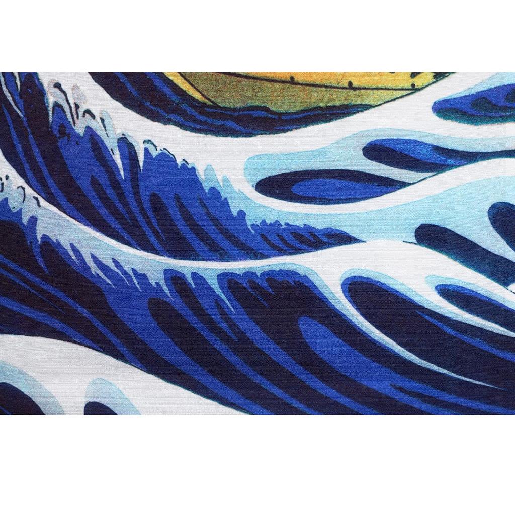 Подвесной свиток для токонома 42 x высота с современными красными японскими вымпелами-волнами и красным (ширина 120) канцелярские кнопки, гобелен, плакат, гора. Фудзи, интерьер,