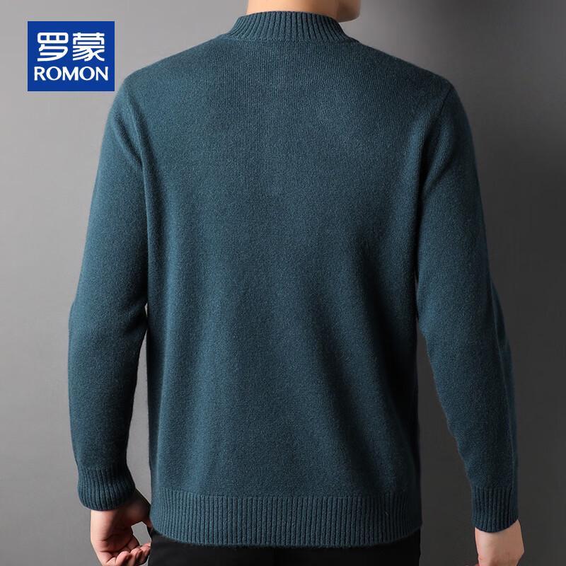 ROMON Мужской пуловер из 100% кашемира на молнии до середины