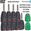 Отличный OHT692713AA ID46 PCF7941 315/433 МГц Автомобильный пульт-ключ для Jeep Grand Cherokee Chrysler Town Country Sebring Cruiser Dodge