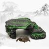 Платформа для купания черепах, изделие из смолы, каменная платформа для игр и отдыха, убежище для рептилий, среда обитания, каменное украшение для аквариума для ящерицы, лягушки