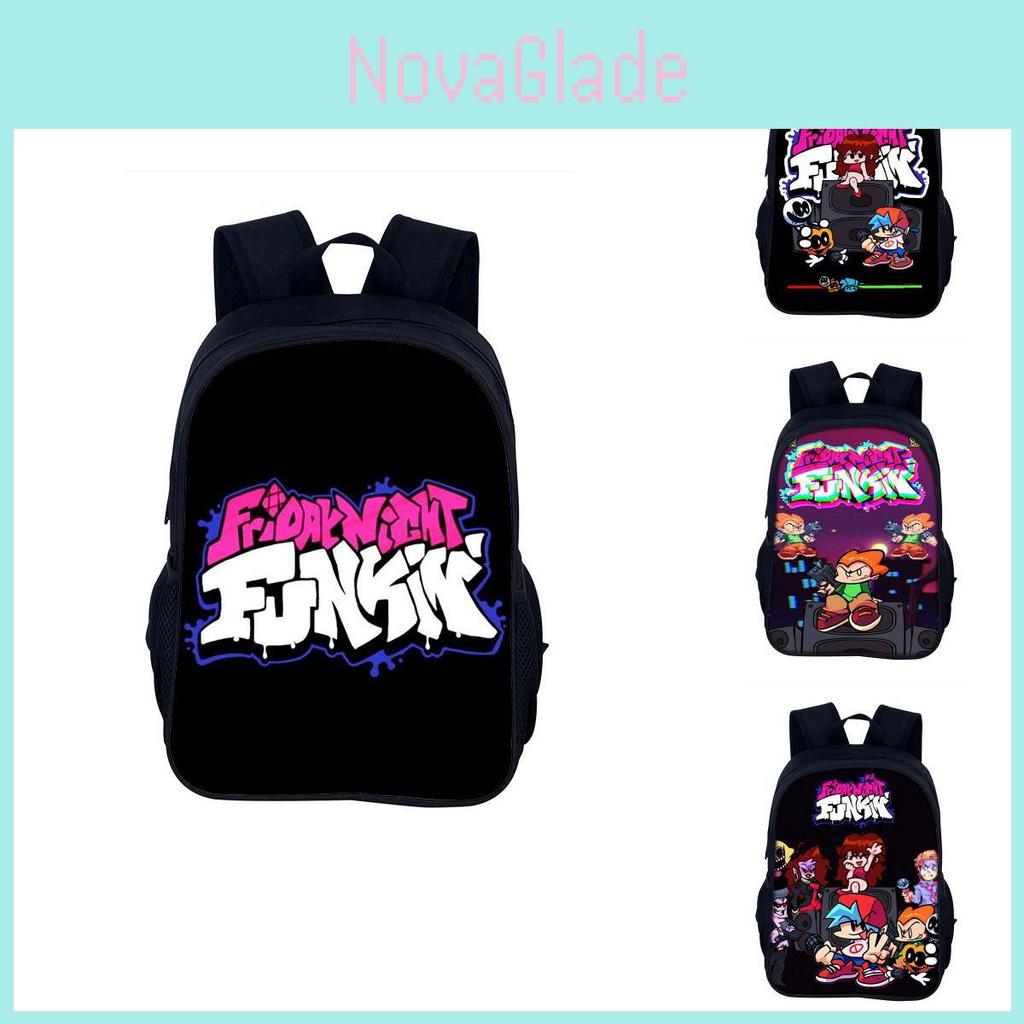 Friday Night Funkin Unisex Nylon Daypack With Spacious Design For Students