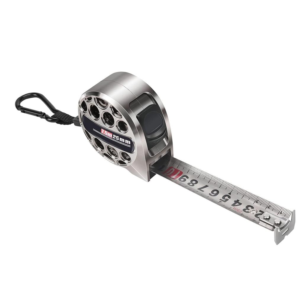 Полая стальная лента 25 футов Нержавеющая измерительная линейка с двухсторонней шкалой Водонепроницаемая Портативная