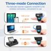 Носимый кольцевой сканер штрих-кода Проводной USB + 2,4G + BT Трехрежимное соединение Поддержка одномерного
