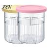 Transparent Plastic Storage Tubs Ice Cream Pint Containers for Ninja NC500, NC500C, NC501, NC501C Series, Food Grade Reusable Freezer Safe Bowls