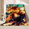 Charizard Dracaufeu Print Cartoon Blanket Ren Adult Blanket Soft Warm Bedding for Bed Sofa Travel Cover Blanket#(2)