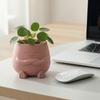 Украшения для цветочных горшков 3D-печать Милый настольный держатель для растений Прочный PLA Домашний декор для суккулентов