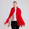 SIYUTANG Chinese Red Celebration Fleece Scarf