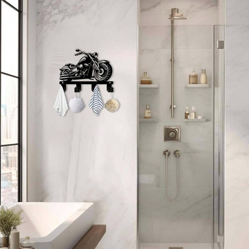 Металлический Держатель для Ключей Мотоцикла Настенный Декор для Ключей Колпачков 5,9 Дюйма Рустикальный Дом Офис Кухня Крыльцо