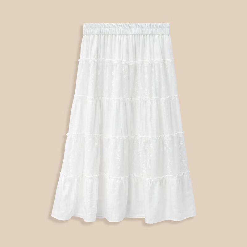 IEF 2025 Summer French Style Plus Size Midi Skirt