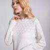 Women's Hollow Long-sleeved Solid Color Tops Pullover Knitted Sweater Outer Fashion Temperament Gentle Wind Sweater