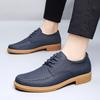 Fashion Genuine Leather Vintage Business Shoes Larger Size38-48 Casual Leather Antiskid Walking Shoe Top Luxury Outdoor Men Shoe