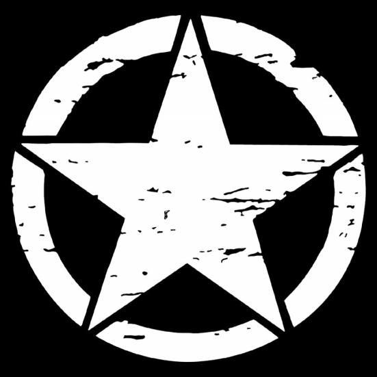 Пятиконечная звезда самоклеящиеся автомобильные наклейки на капот автомобиля украшения