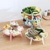 Multiple Color Friut Vegetable Storage Rack Convenience Superimposed Flower Plate Side Dish Tableware Kitchen Accessories Tool