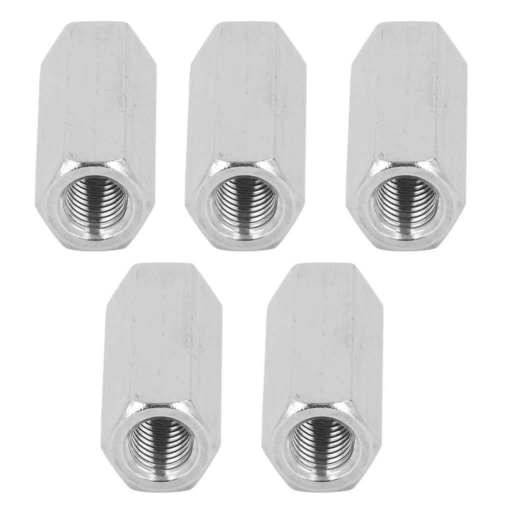 5PCS Hex Coupling Nuts 304 Stainless Steel Thread Connection Nut for Bolt Stud Machine Screws
