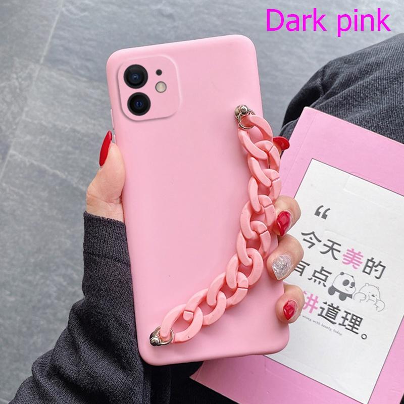 Silicone Wriststrap Bracelet Chain Phone Case for Samsung S23 S22 S21 S20 Ultra Plus S20 FE A13 A53 A14 A54 iPhone 15 14 13 12 11 Pro Max XS MAX 8P 7P