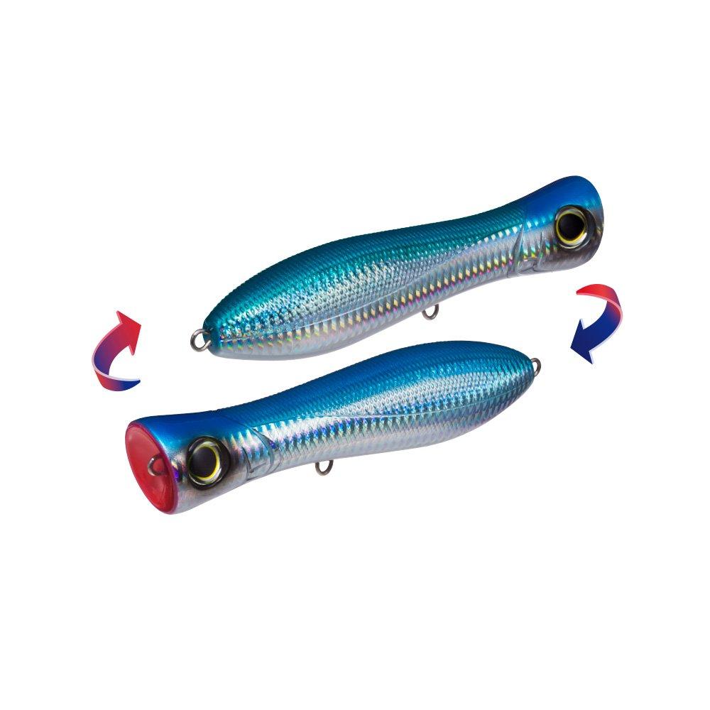 YO-ZURI Lure Popper Bull Pop 150mm CHB Weight: 70g R1154-CHB-Holo Blue