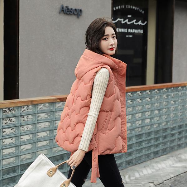 Cotton vest loose student new vest women's short autumn and winter vest jacket