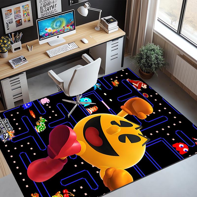 PAC Pattern Rug, Indoor/Outdoor Mat, for Picnic, Gameroom, Bedroom, Office, Living Room, Home Decor Carpet, Birthday Gift