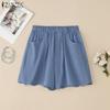 Женские повседневные свободные летние шорты с эластичной резинкой на талии