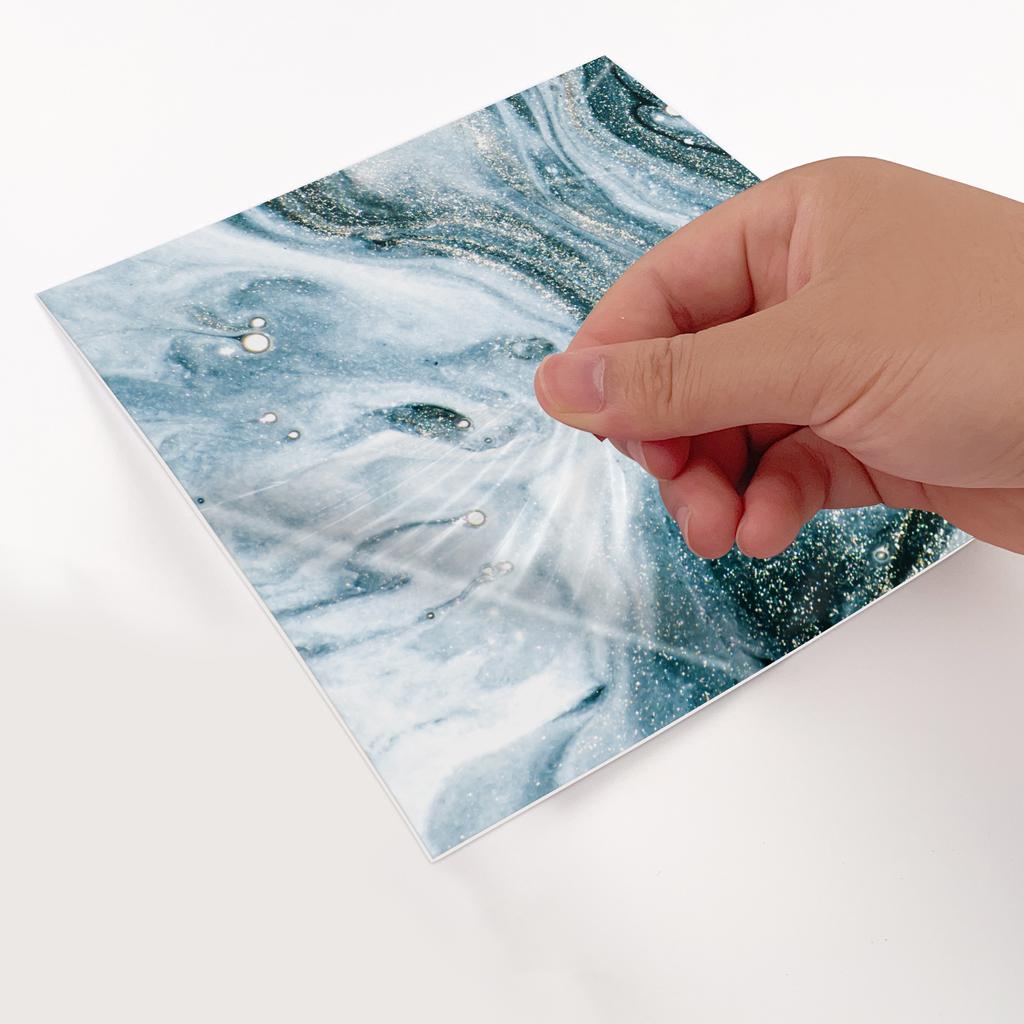 10pcs Marble Tiles Sticker Kitchen Wardrobe Bathroom Home Decor Wall Sticker Self-adhesive Crystal Hard Film Art Wall Decals