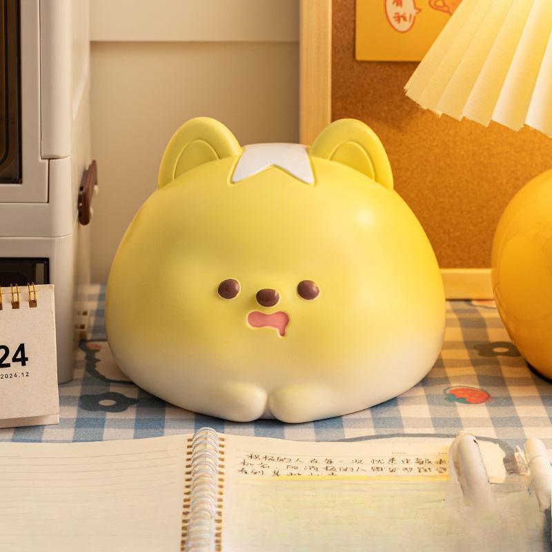 Креативная мультяшная копилка в виде собаки-хлеба, которую можно вносить и снимать, детская симпатичная резиновая большая копилка, подарок на открытие школы