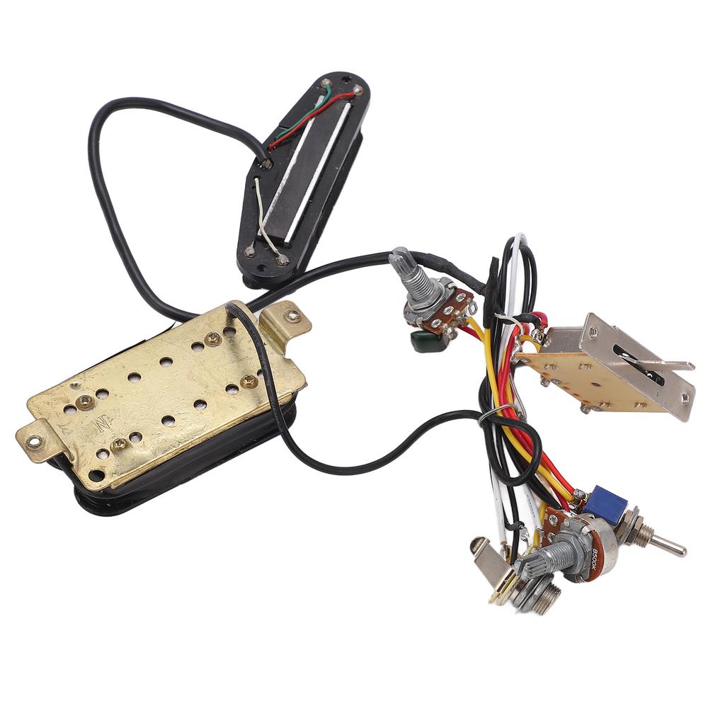 Guitar Wiring Harness Double Rail Double Coil Pickup Prewired Wiring Kit Instrument Accessories