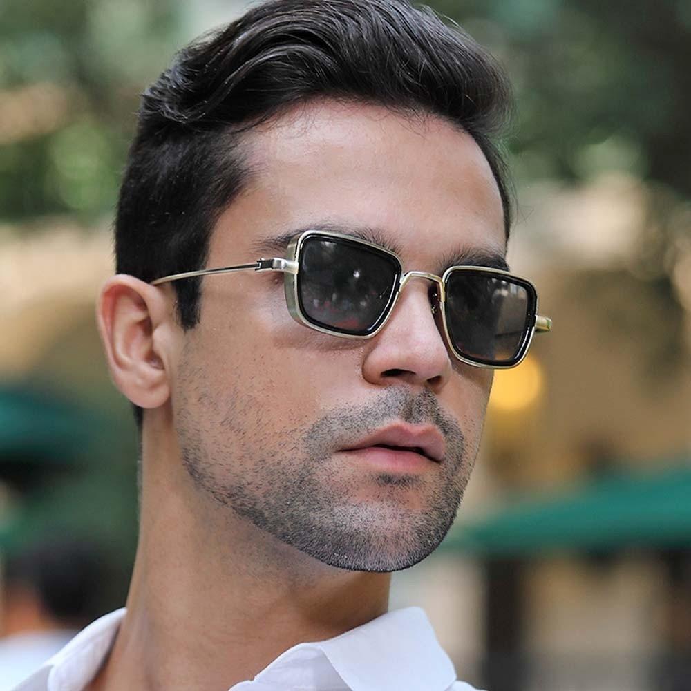 Gradient Unisex Polarizing Lens Sunglasses Lightweight Anti-UV Glasses Punk Style