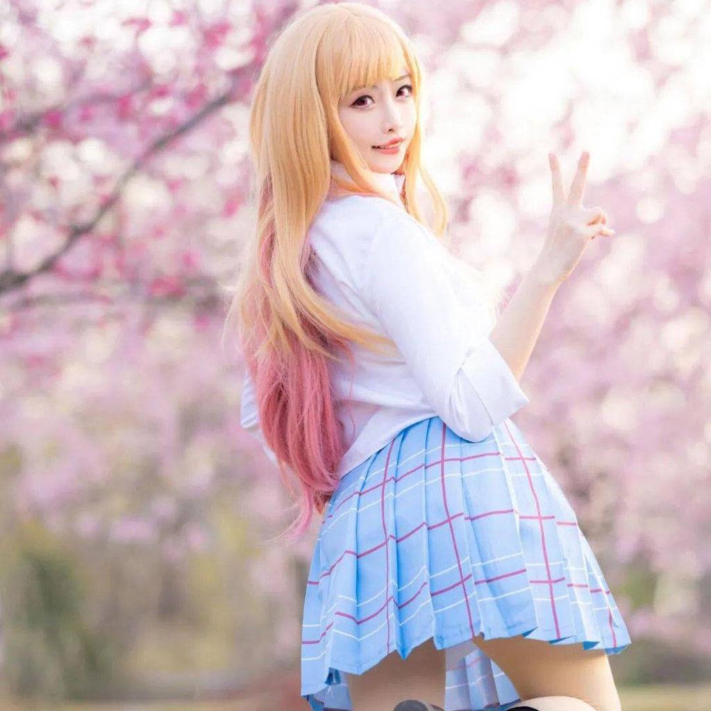 Косплей аниме My Dress Up Darling Marin Kitagawa JK, униформа, рубашка, юбка, карнавальный костюм на Хэллоуин, костюмы для косплея
