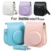 Instant Camera Case For Instax Mini 11 Leather Bag Solid Color Case Protective