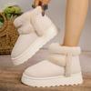 Fashion 2024 Winter Faux Fur Platform Snow Boots Womens Fluffy Plush Increasing Short Botas Shoes Warm Comfortable Slip On Ladies Boots