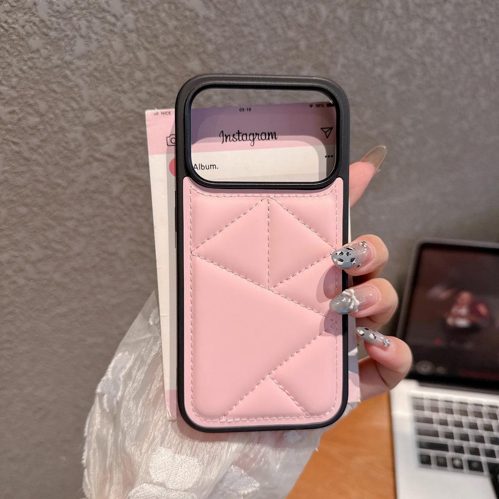 Креативный чехол для телефона IPhone 17 Promax для Apple 16 Все включено Противоударный Треугольный Кожаный Чехол-куртка
