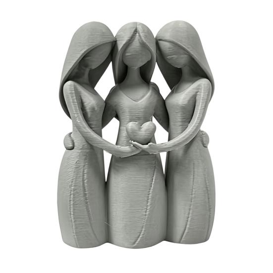 Статуэтка «Дружба сестер» 3D-печать, фигурка 3 сестер для гостиной, офиса, общежития, квартиры, домашний декор, душевный подарок для женщин