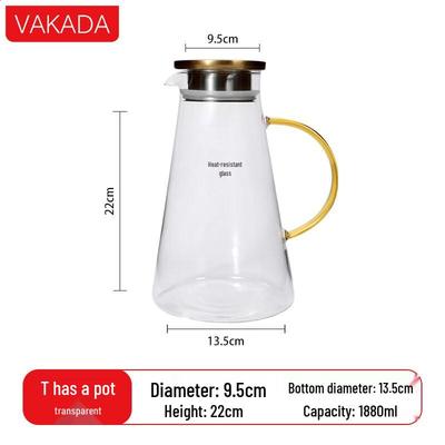 Стеклянный диспенсер для напитков VAKADA из боросиликатного стекла
