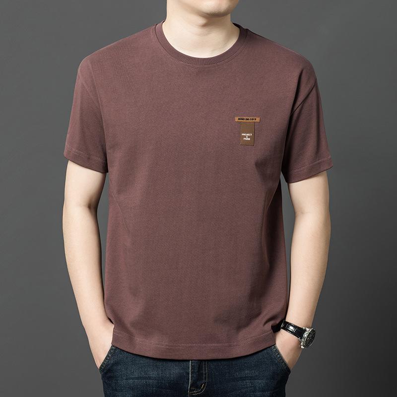 Fashionable Casual Men's Short-sleeved T-shirt, Summer New Product, Young and Middle-aged Sports Round Neck Thin Bottoming Shirt for Men