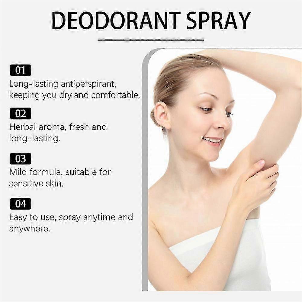 Jasmine Deodorant Spray Refreshing Odor Plant Extract Eliminating Body Odor
