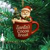 Christmas Ornament Drink Cup Hanging Charm Personalized Holiday Lanyard Decorations for