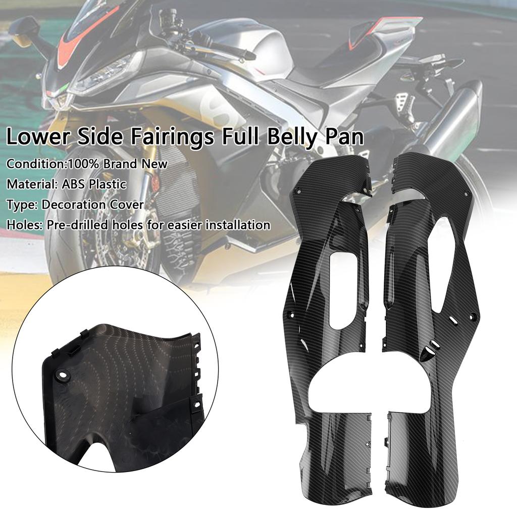 Lower Side Fairings Full Belly Pan Plate Cover For Aprilia RSV4 2021-2024