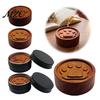 Minimalist Wood Aromatherapy Tool Wooden Essential Oil Diffuser, Cat Paw Horse Engraved Pattern, Round Fragrance Diffuser Pattern Ornament Wood,