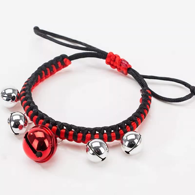 Pet Red Rope Pet Collar Dog Cat Bell Super Ringing Necklace Teddy Small Dog Supplies Ornamental Collar