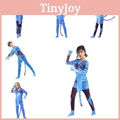 Костюм Аватар 2 для косплея на Хэллоуин для взрослых и детей из мягкой молочной шелковой ткани