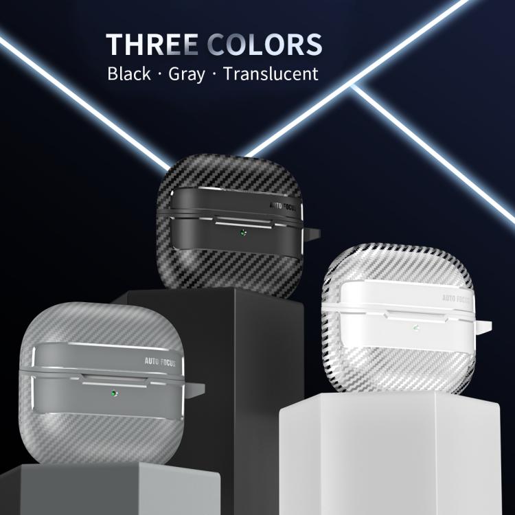 Carbon Fiber Texture PC Shockproof Earphone Protective Case For Huawei FreeClip 2 Wireless Earbuds