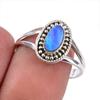 Natural Australian Opal Gemstone 925 Solid Sterling Silver Ring Size 7.5 B1C50