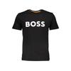 Short Sleeve T-shirt Round Neck Large Logo THINKING Black