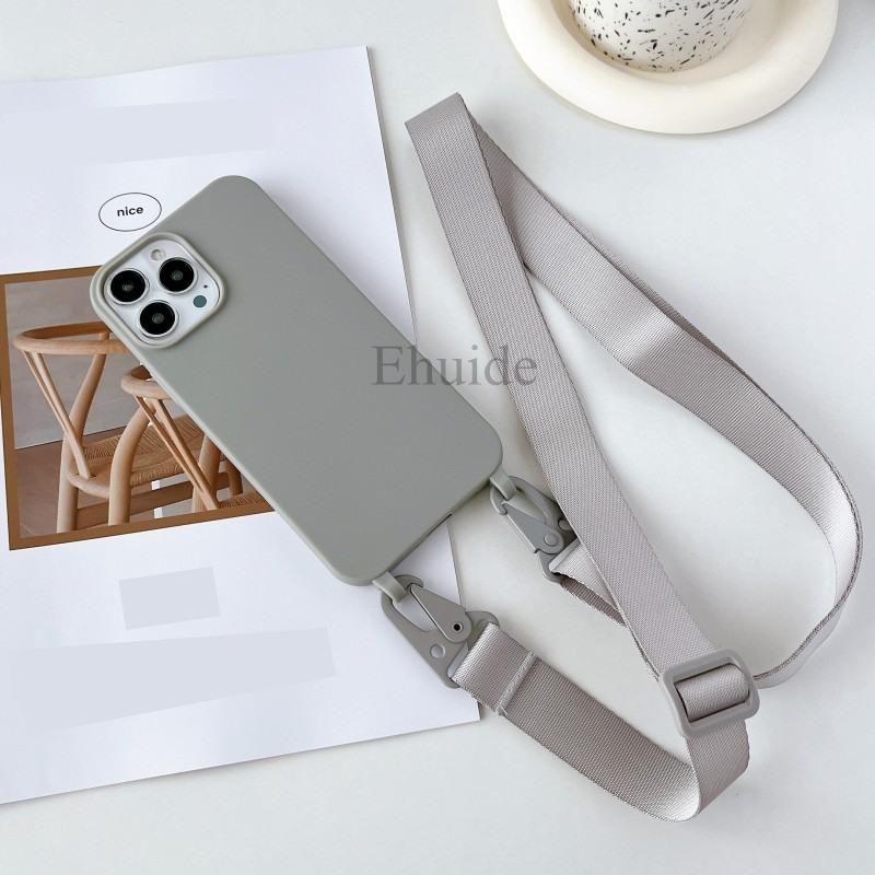 Candy Strap Case For iPhone 17 16E 16 14 15 13 11 Pro Max 12 Mini XS Plus Crossbody Lanyard Rope Soft Silicone Shockproof Cover