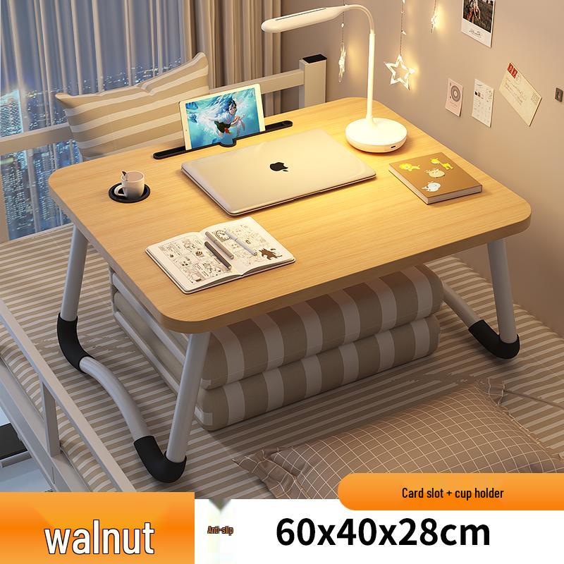 Compact Folding Bedside Table - Study Desk & Laptop Stand